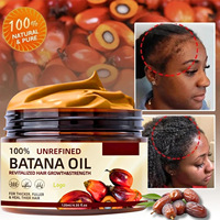 Aceite de Batana 100% Puro y Sin Refinar de Honduras para el Crecimiento del Cabello con Queratina y Extracto de Café, Marca Privada