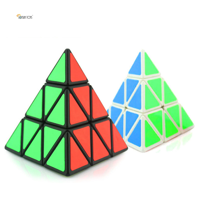 JOYSUN TOYS Speed Cube Toy Gifts for Kids Adults Triangle Magic Cube Puzzle Toys 3x3x3 Speed Pyramid Cube