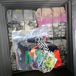 Lot de 10 kg de chiffons de nettoyage réutilisables en coton tricoté, coupés en morceaux, pour le nettoyage industriel et maritime - Product Image 1