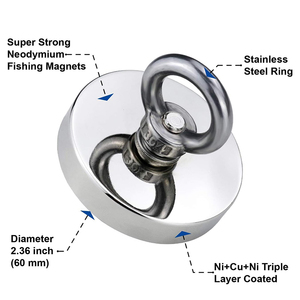 Kit de <span class=keywords><strong>pêche</strong></span> magnétique personnalisé avec aimant néodyme puissant 1400 kg <span class=keywords><strong>360</strong></span>° °   Aimant de <span class=keywords><strong>pêche</strong></span> magnétique le plus puissant, aimant de récupération de qualité industrielle - Product Image 4