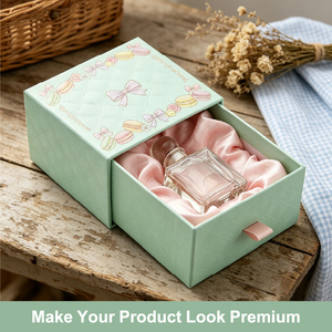Caja de Regalo Deslizante de Lujo para Muestras de Perfume, Personalizada, con Inserto de Cartón Rígido, Logotipo, Ecológica, de Alta Gama, OEM - Product Image 3