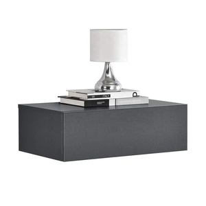 Comodino Flottante con Ripiani Apribili in Legno di Noce Massiccio, Stile Mid-century - Product Image 1