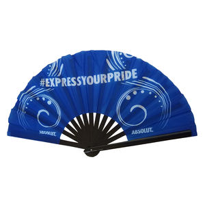 Резная техника и сувенирное использование китайского taiji gongfu большой размер мужской неоновый черный свет УФ чувствительный ручной вентилятор - Product Image 6