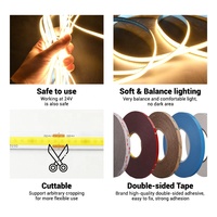 Vente flash : Kit de bande lumineuse LED COB, bande lumineuse LED pour salon, ultra brillante, bande COB personnalisable, fournisseur