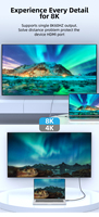Cable USB4 Compatible con Pantalla HD 8K, Transferencia de Datos de 40 Gbps, Carga de 240W, Cable USB C a USB C para Teléfono, Laptop y Monitor