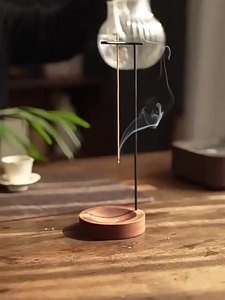 Removable Glass Ash Catcher Holder Mess-Free Aromatherapy <b>Diffuser</b> for Meditation Yoga Spa-for Burner <b>Sticks</b> - Product Image 2