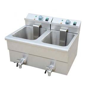 <b>Commercial</b> Kitchen Equipment Electric Two tank <b>Fryer</b> With Two Basket - Product Image 1
