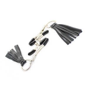 Pinces à tétons en cuir à pampilles, accessoires de fétichisme, jeux BDSM pour femmes et hommes, jeux pour adultes - Product Image 3