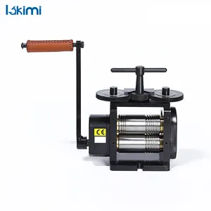 Manual Jewellery Rolling Mill in Black with 110mm Rolls Small black Jewelry gold silver tool Wire and Sheet Combination Rolling