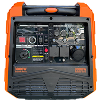 Générateur onduleur silencieux SHRAISE RZ458i 8,5 kW 220 V 50 Hz, refroidi par air, léger, avec bloc-cylindres en alliage OHV et protection contre les surcharges