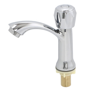 Single Handle Basin Faucet Chrome Deck Mounted Single Hole Ceramic Valve Modern Style - Product Image 2