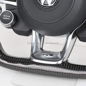 Volant en cuir à LED avec bouton de sélection pour VW Volkswagen <span class=keywords><strong>Golf</strong></span> <span class=keywords><strong>8</strong></span> R 5 6 7 7.5 MK8 MK6 MK7 6R 7R 8R Gti Jetta - Product Image 4