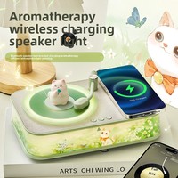 Cadeau de Noël et d'anniversaire pour filles - Haut-parleur Bluetooth en jade tendance, aromathérapie, charge sans fil, audio haut de gamme, modèle A0702008