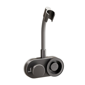 Support de pommeau de douche mural à ventouse, design minimaliste, gain de place, accessoire de salle de bain, largeur 3-3,9 pouces, unité unique - Product Image 5