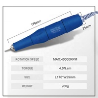 Micromotor Original Coreano 2028J OEM 105L+ Potente Lima Eléctrica 210 para Uñas de Gel, Pulidor de Uñas de 40000 RPM, Taladro Profesional para Manicura