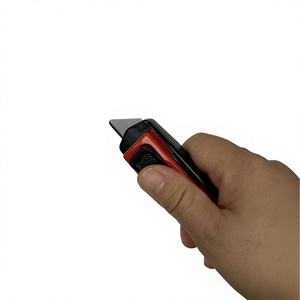 Cuchillo <span class=keywords><strong>de</strong></span> <span class=keywords><strong>Seguridad</strong></span> <span class=keywords><strong>Retráctil</strong></span> <span class=keywords><strong>de</strong></span> Acero Inoxidable, Multiusos, Semiautomático, con Mango <span class=keywords><strong>de</strong></span> Plástico Antideslizante, OEM - Product Image 2