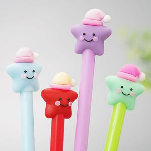 ปลอกดินสอซิลิโคนนุ่มลายการ์ตูน 3 มิติ น่ารัก ปลอกปากกาซิลิโคนรูปดาวน่ารัก พร้อมฝาครอบการ์ตูน งานฝีมือพลาสติก - Product Image 1