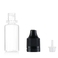 Blanc Vide Compressible Portable Eye Liquide Petits Conteneurs Rechargeables En Plastique Transparent 10ml Flacon compte-gouttes avec Bouchon à l'épreuve des enfants