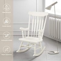 Chaise berçante d'extérieur Chaise berçante en bois Chaise berçante pour adultes