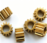 Brass Small Module Spur Gear, Mini D-bore Straight Gear, Custom Tiny Transmission Gear for Instruments & Meters