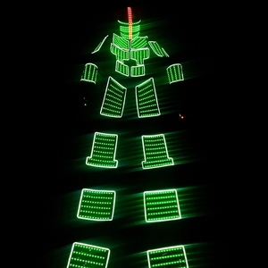 Control Remoto con Cambio de Color RGB, Disfraz de <span class=keywords><strong>Robot</strong></span> LED Luminoso, Actuación de Baile, Armadura de <span class=keywords><strong>Robot</strong></span> Negra, Ropa de Baile para Escenario - Product Image 4