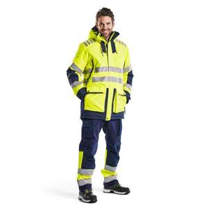 BLAKLADER - 446919213389XL Hi-Vis Evolution Parka Amarillo/Azul marino-EAN 7330509628348 ROPA DE TRABAJO DE LA HI-VIS - Product Image 3