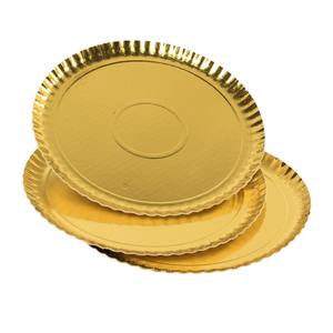 ENSEMBLE DE 3 PLAQUES À FOURNIR EN PRODUIT DE CUISSON FACILE EN CARTON DORÉ DIAM. 31CM - Product Image 1