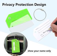 Étiquette de bagage personnalisée avec logo et nom, accessoires de voyage, impression par sublimation, sangle en plastique vierge, étiquette de bagage en silicone