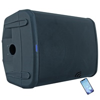 Sistema de Altavoces PA Profesional Portátil de 1500W y 8 Pulgadas, Caja de Sonido para Karaoke al Aire Libre con Batería, Guitarra, Bluetooth, Mezclador DSP, Eco, Bocina
