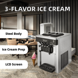 Máquina de Helado Suave Comercial Inteligente con Pantalla LCD, 3 Sabores, <span class=keywords><strong>para</strong></span> Yogurt - Product Image 3