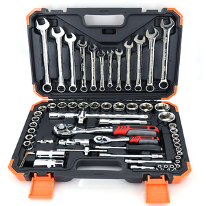 61 Uds nueva llave multifuncional llave mecánica combinación Kit de enchufe caja de herramientas de reparación de automóviles - Product Image 1