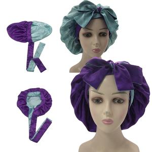 Bonnet avec logo personnalisé, accessoire de cheveux, en soie et satin - Product Image 3
