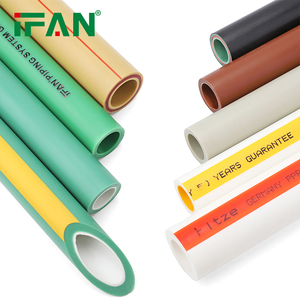 IFAN Todo tipo de tubería Material de plomería Sistema de suministro de agua Línea de tubería Plástico Tamaño personalizado 20-160mm Tubería PPR - Product Image 4