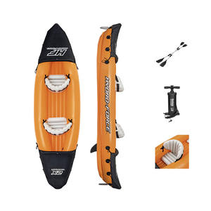 Ensemble de kayak gonflable Bestway 65077 Lite-Rapid X2, kayak de pêche, canoë de pêche gonflable - Product Image 1