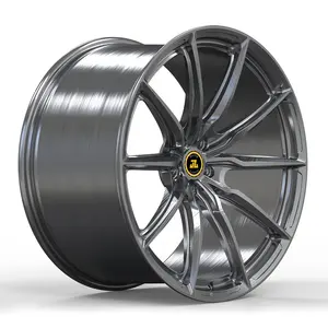 JZ CNC Custom 1-Piece 5x120 5x114.3 5x112 17-26 inci aluminium roda rim ditempa untuk aston martin 19 roda tempa