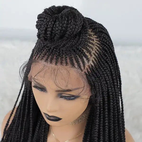 Fashion Colorful Balls African Box Braid Wigs For Women