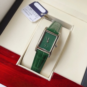 Montres à quartz analogiques rectangulaires avec bracelet en cuir gaufré façon croco, montres-bracelets décontractées minimalistes pour femmes Longinesing - Product Image 1