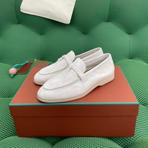 Zapatos de Diseño Neutral - <span class=keywords><strong>Mocasines</strong></span> Hechos de Cuero Genuino y Gamuza - Zapatos de Cuero Genuino de Alta Calidad - Product Image 5