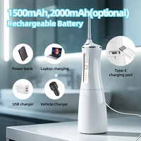 Hydropulseur dentaire sans fil haute pression, portable, rechargeable, IPX7, OEM, modèle privé