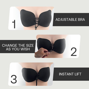 Sujetador <span class=keywords><strong>Push</strong></span>-<span class=keywords><strong>Up</strong></span> OEM, Copas A-G, Talla Grande, Verano, Sin Tirantes, Adhesivo, Invisible, de Esponja, para Mujer - Product Image 3