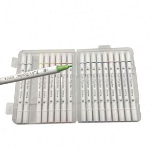 Ensemble de stylos marqueurs à double pointe à encre à l'alcool à séchage rapide et imperméables pour la peinture et le coloriage des enfants - Product Image 2