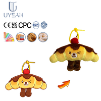 Uyeah CPC OEM/ODM conception d'usine mignon tasse de thé laiteux gâteau en peluche poupée personnalisée coton doux peluche dessin animé jouet pour marque cadeau