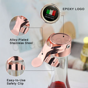 Bouchon de bouteille de <span class=keywords><strong>vin</strong></span> en acier inoxydable de qualité supérieure pour champagne – Préservation fiable des bouteilles de <span class=keywords><strong>vin</strong></span> mousseux ouvertes - Product Image 4