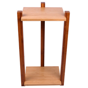 Soporte de Bambú de Lujo para Macetas de Balcón/Interior, Estilo Moderno Minimalista, Soporte de Macetas de Pie con Hiedra Verde - Product Image 4