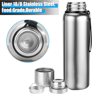 Wholesale Thermoses Bullet Vacuum Flask Thermal Gym <b>Cup</b> 500ML Insulated Sport Bottle 304 Stainless Steel With Strap - Product Image 3