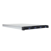 Chassis Server Cluster Penyimpanan Terdistribusi Rak 1U dengan 4 Slot Hard Disk 3.5"/2.5" dan Motherboard EEB (12" X 13")