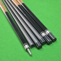 Tongkat Snooker/Pancong Lompat 2 Bagian Berkualitas Tinggi, Tahan Lama, Ringan, Sambungan Tengah 1/2 Split, Shaft Fiberglass, Baja Anti Karat