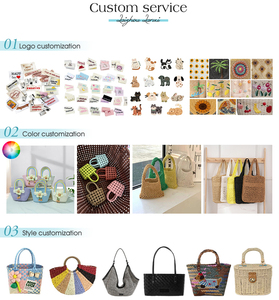 Bolsos de Mano Hechos a Mano/Artesanales al por Mayor con Logotipo Personalizado para Mujer, Bolsos de Gran Capacidad Plegables e Impermeables de PP Tejido para Viajes al Aire Libre - Product Image 6