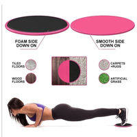 Discos Deslizantes para Ejercicios de Fitness, Discos de Yoga con Puntos Antideslizantes de EVA, Dispositivo de Masaje para Adelgazar Piernas, Unisex para Adultos