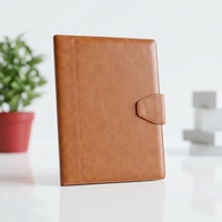 LIUSHUN Porte-documents en cuir PU format A4 avec fermeture éclair, classeur à anneaux opaque, papeterie de bureau avec logo personnalisé